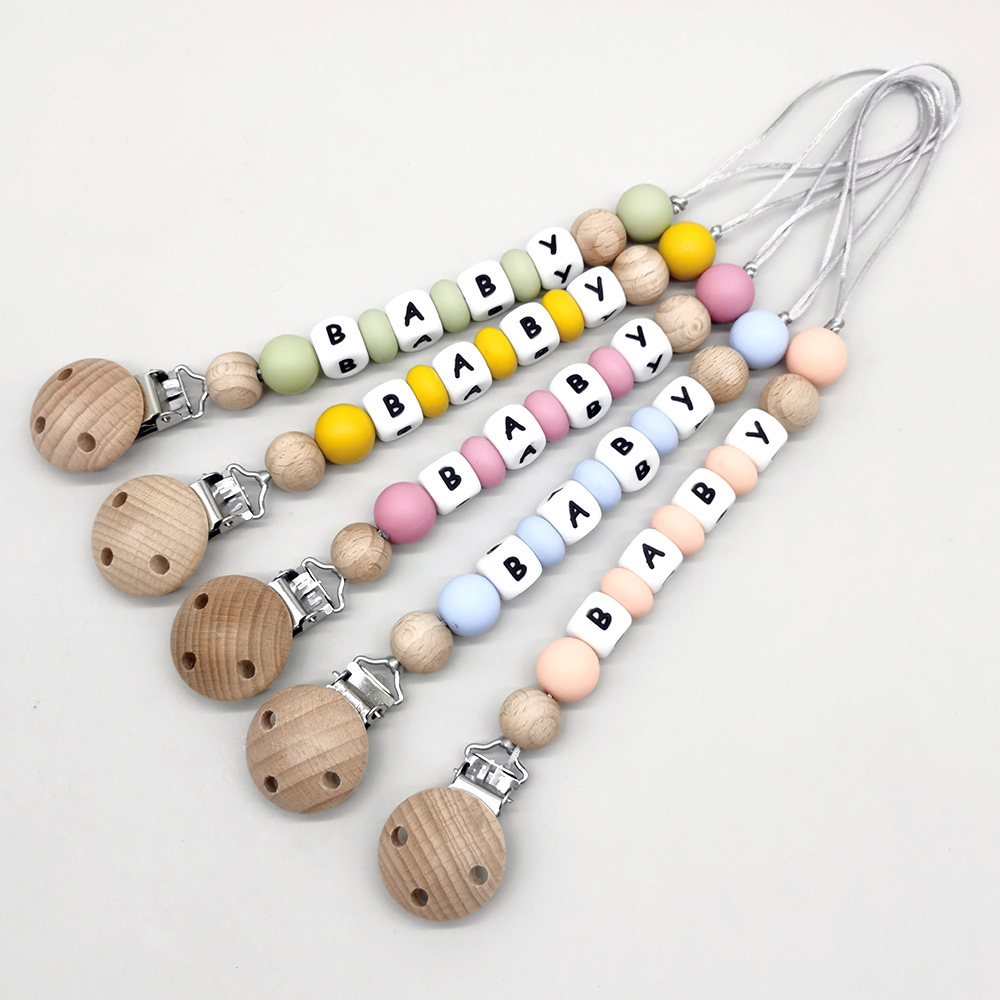 Baby Product - Custom Name Pacifier Clips Chain Silicone