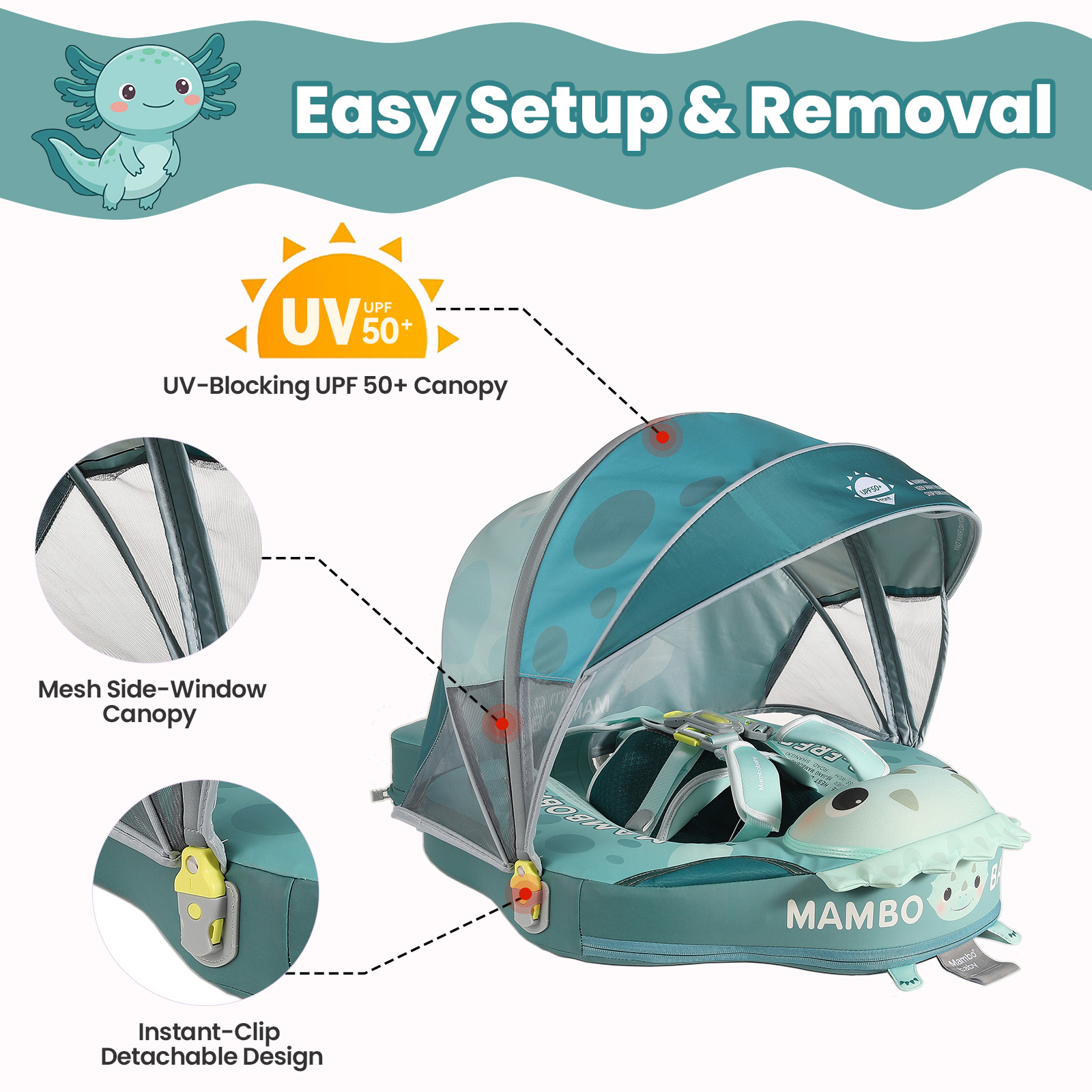 Mambobaby Float No-Slip Safe H - огляд і ціна Baby Swimming Floater