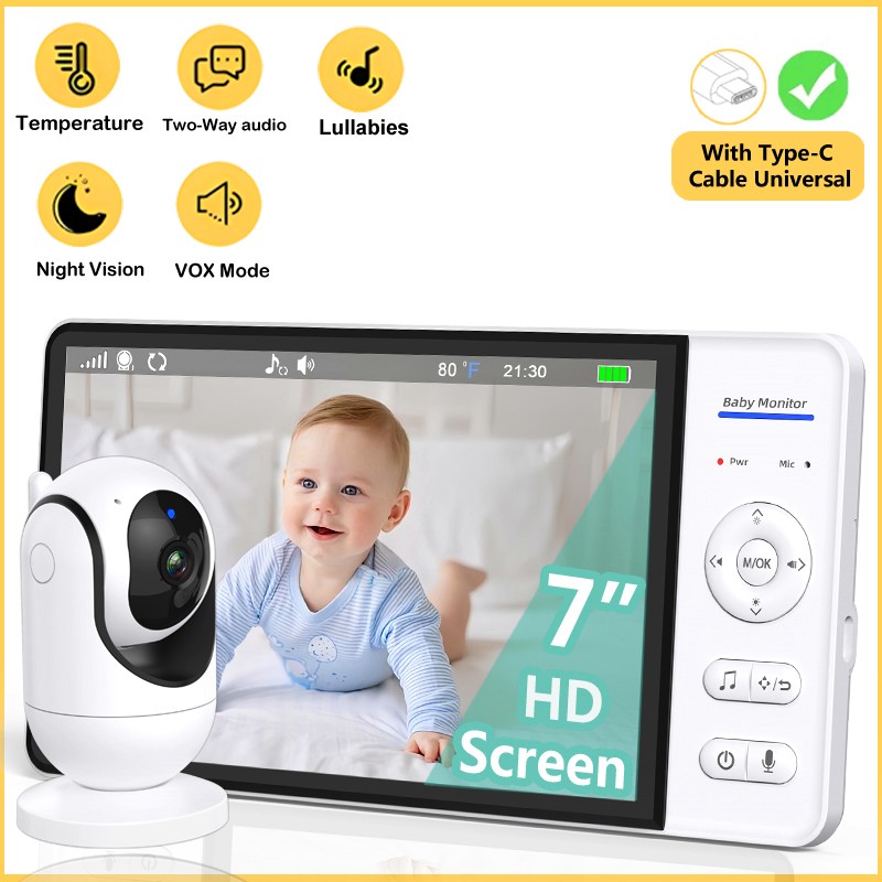 No WiFi 7 Inch Baby Monitor 2- - огляд і ціна Baby Monitor Sensor