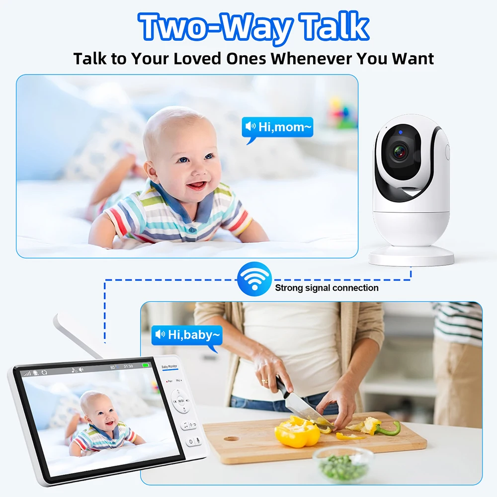 No WiFi 7 Inch Baby Monitor 2- - огляд і ціна Baby Monitor Sensor