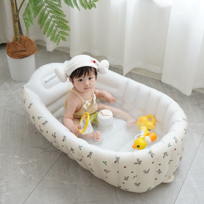 1PC Cartoon Inflatable Bathtub - огляд і ціна Baby Products For Newborn