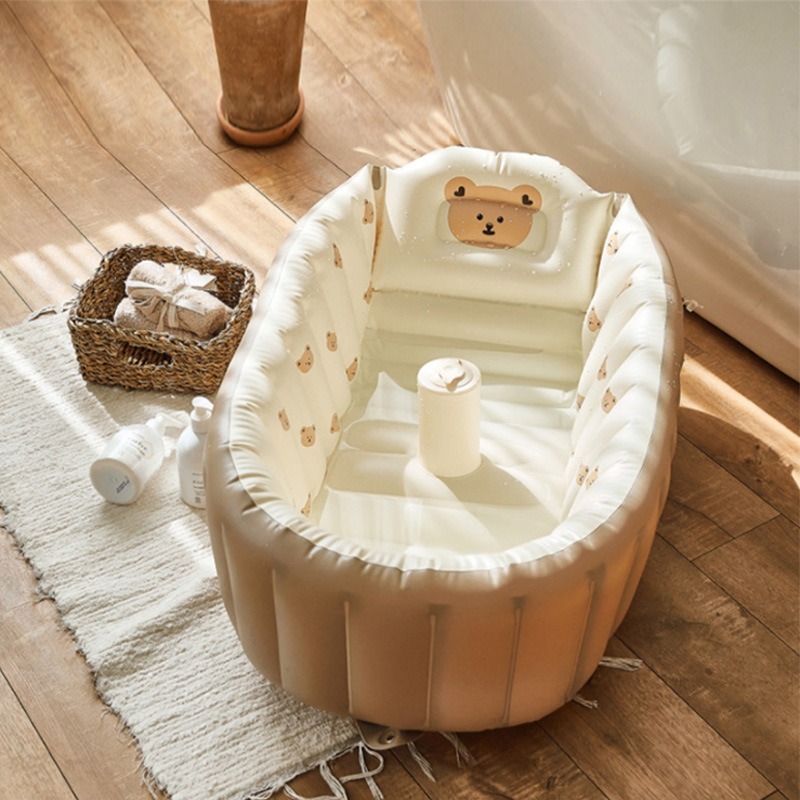 1PC Cartoon Inflatable Bathtub - огляд і ціна Baby Products For Newborn