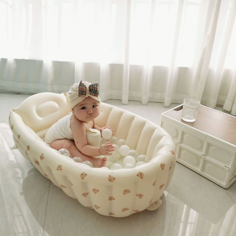 1PC Cartoon Inflatable Bathtub - огляд і ціна Baby Products For Newborn