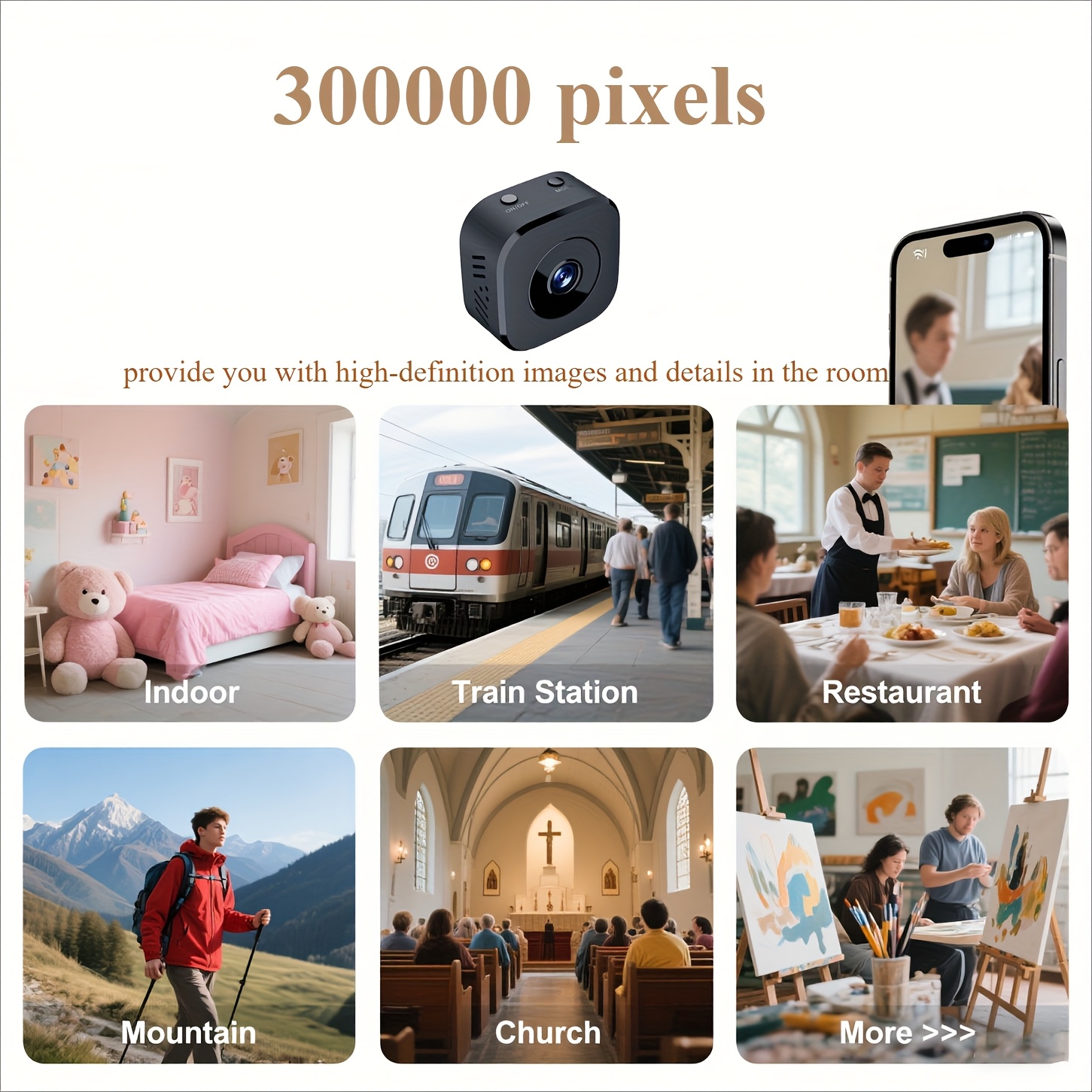 1080P HD Mini WiFi Camera Indo - огляд і ціна Baby Monitor Sensor