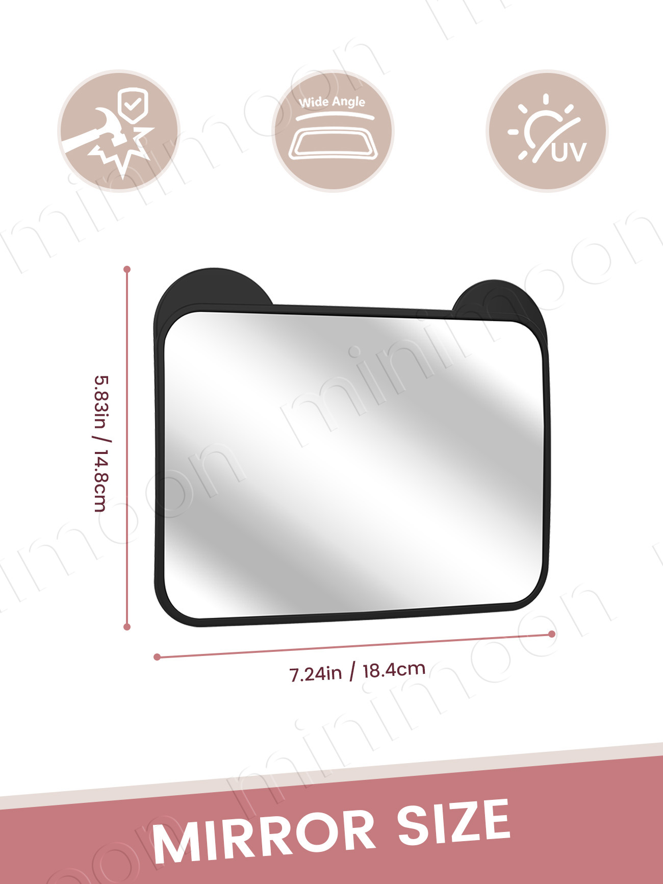 Cute Bear-Ear Car Seat Mirror, - огляд і ціна Baby Monitor Sensor