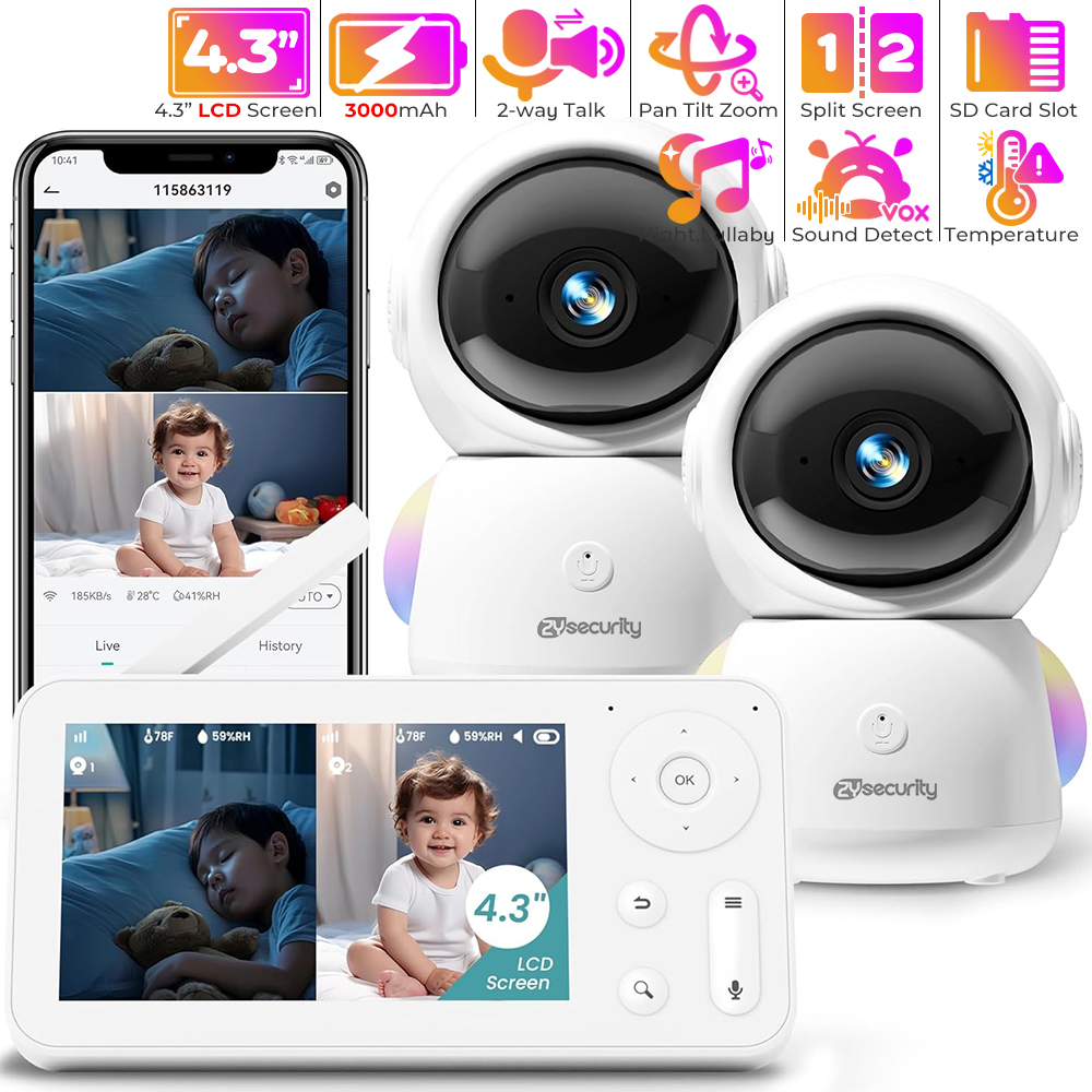 2K Baby Monitor with 2 Cameras - огляд і ціна Baby Monitor Sensor